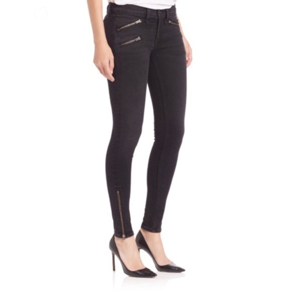 Rag & Bone X Net A Porter Zipper Skinny Jean - image 1